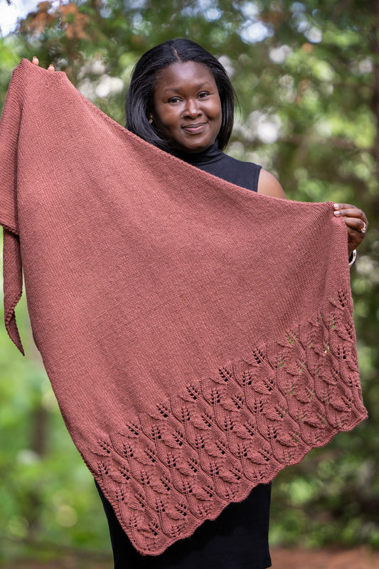 Knit Kit - Leafey Shawl