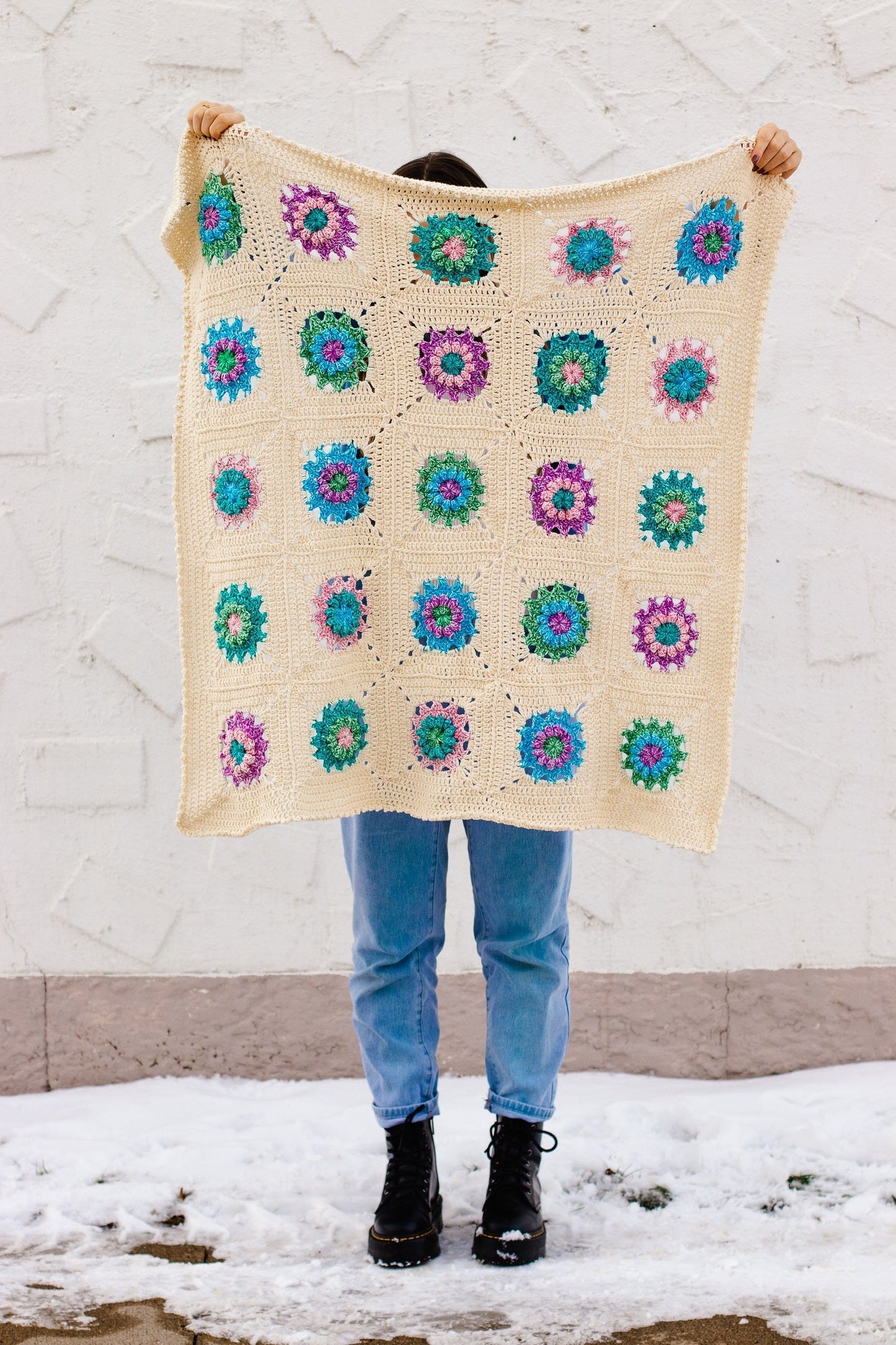 Crochet Kit - Flower Market Baby Blanket