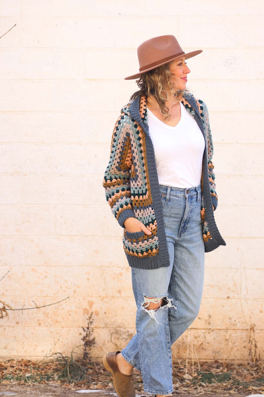 Crochet Kit - Campfire Cardigan