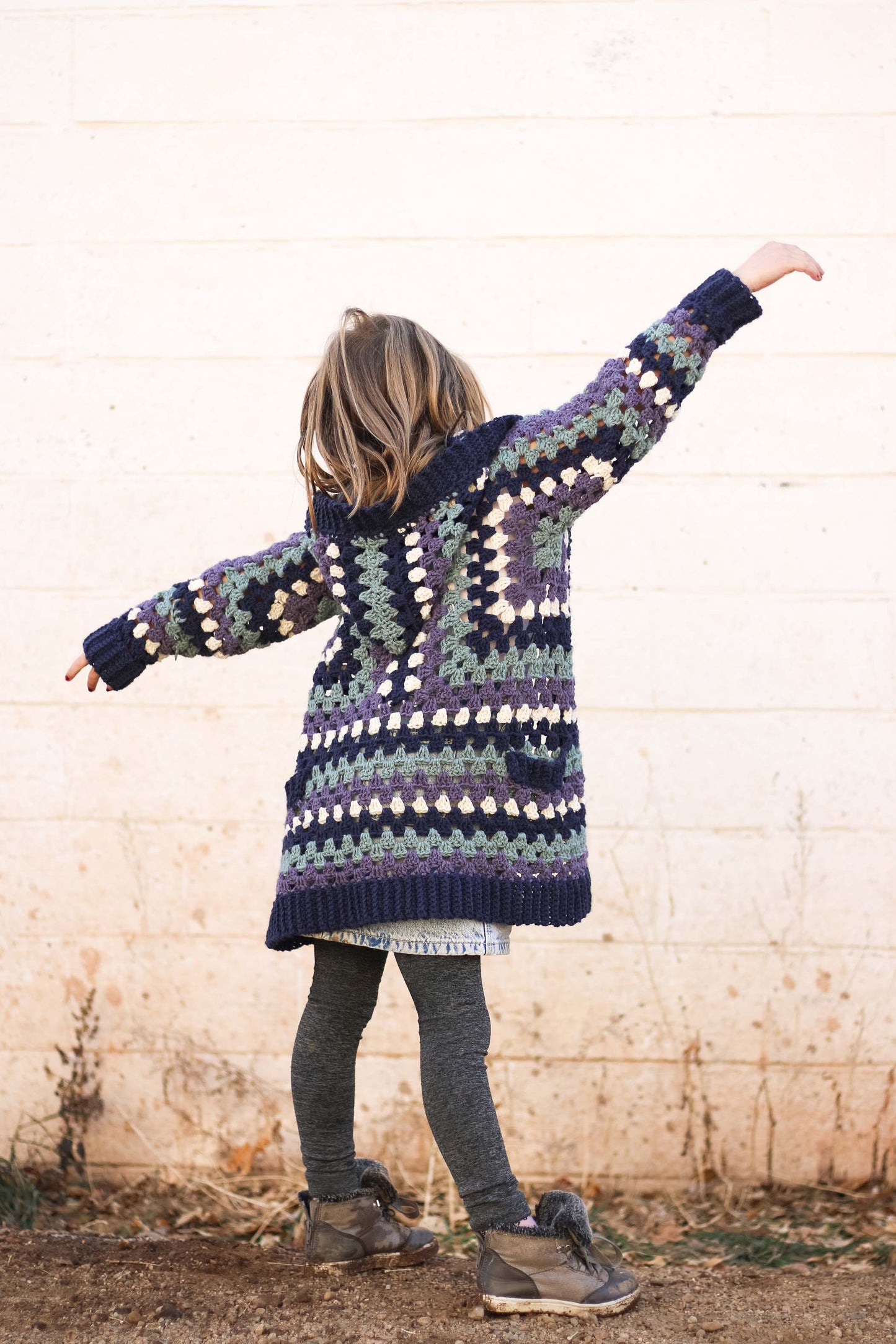 Crochet Kit - Kids Campfire Cardigan