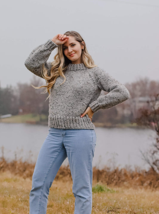 Knit Kit - Hazy River Raglan