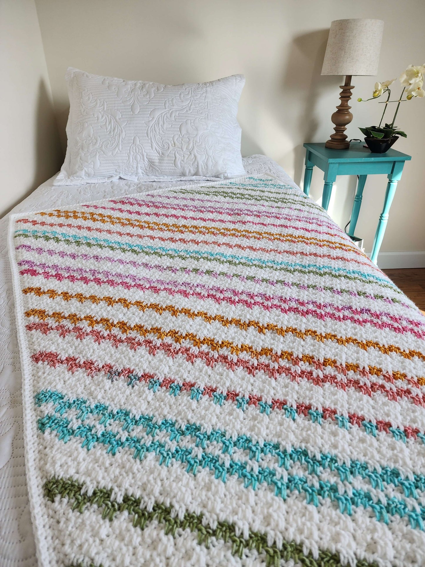 Crochet Kit - Candy Stripes C2C Lapghan