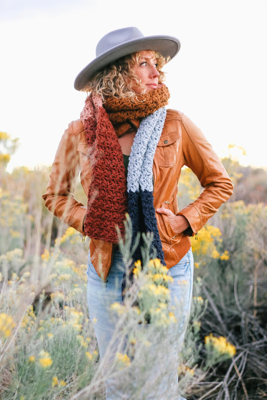 Crochet Kit - Cinque Scarf and Hat