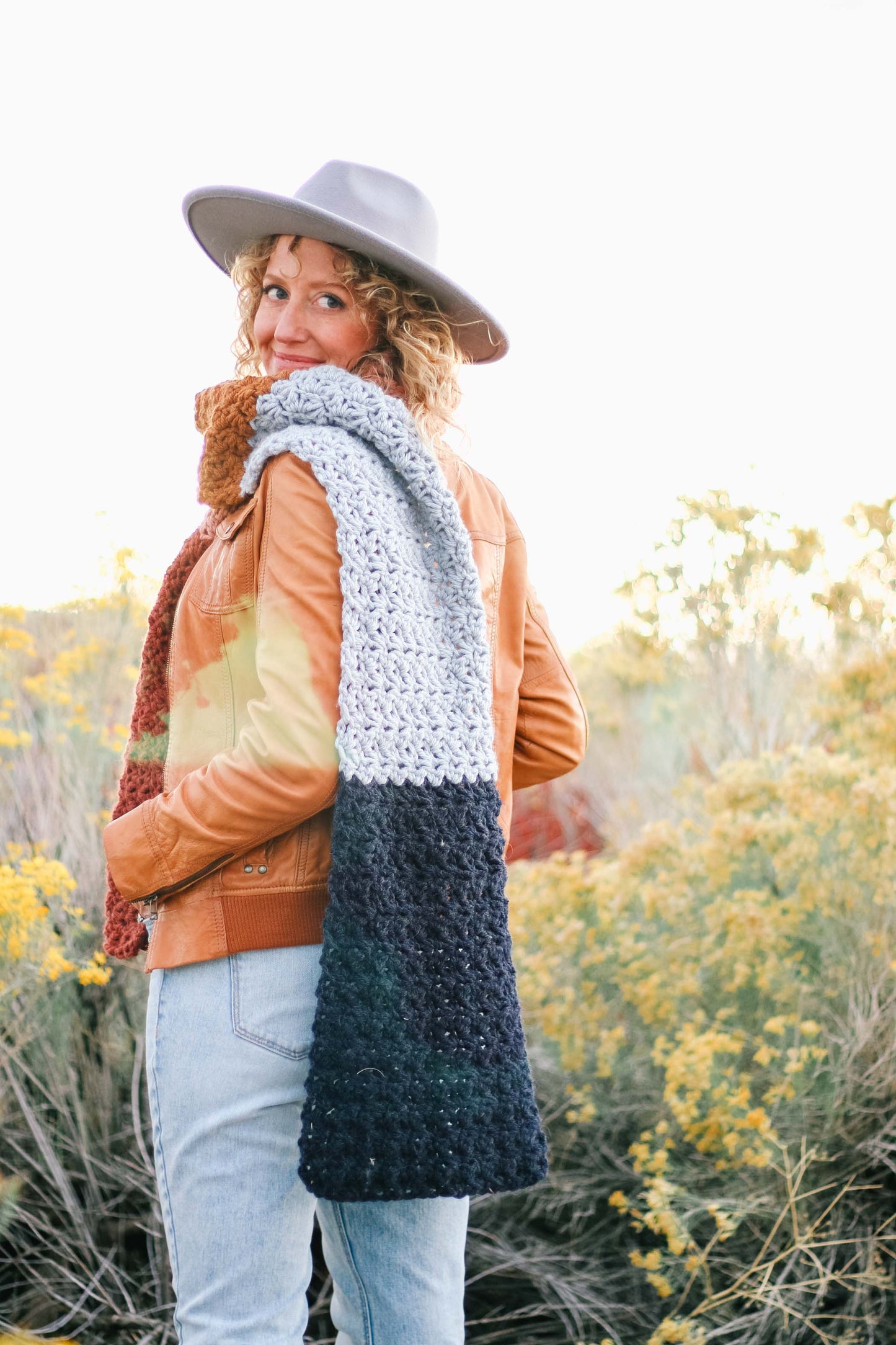Crochet Kit - Cinque Scarf and Hat