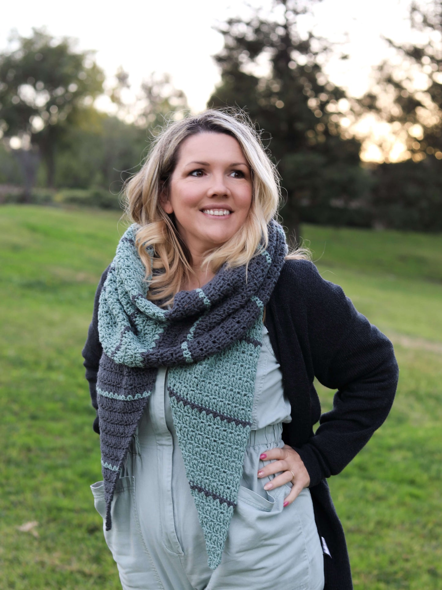 Crochet Kit - Mint Chip Shawl