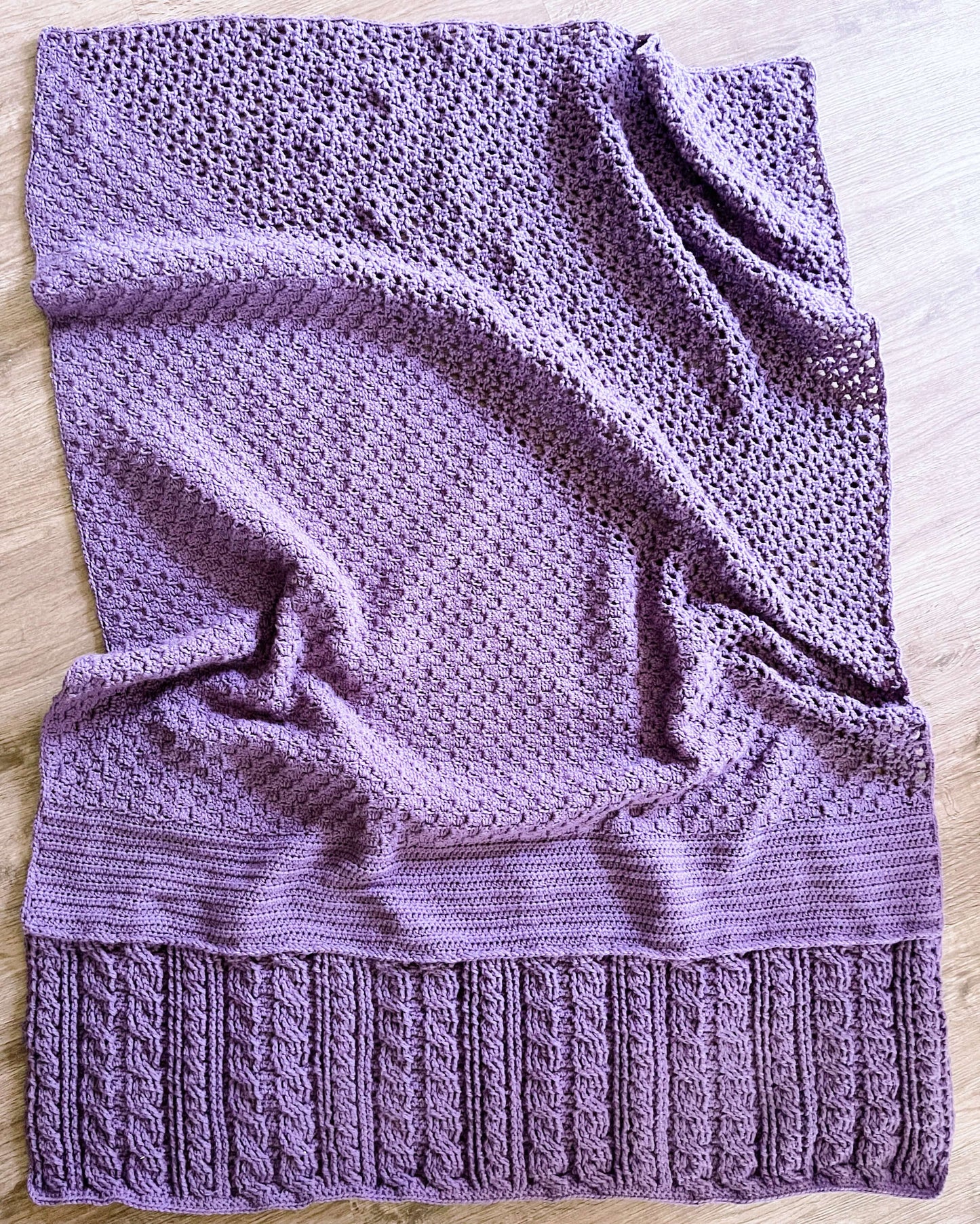 Crochet Kit - Cables and Corners Throw