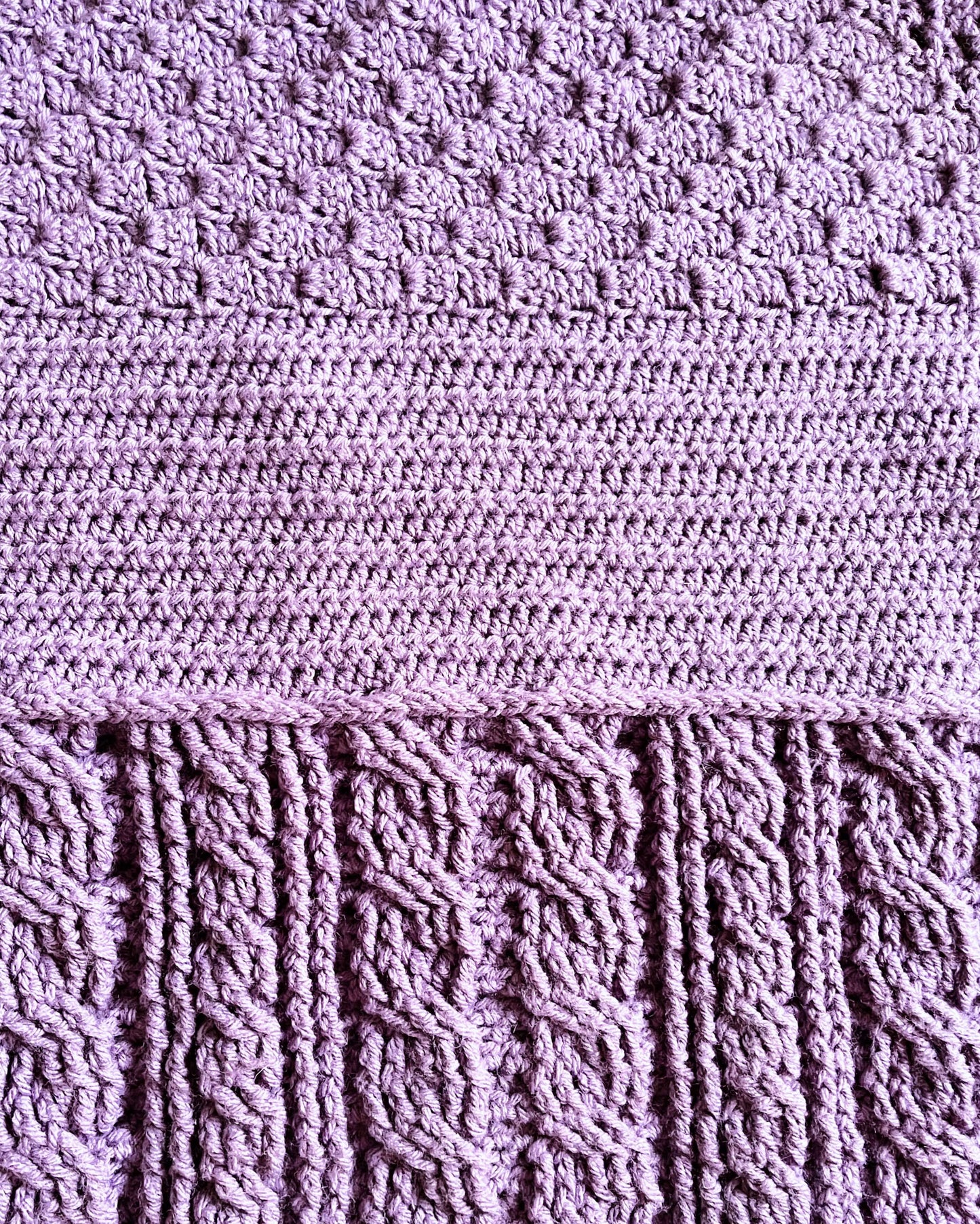 Crochet Kit - Cables and Corners Throw