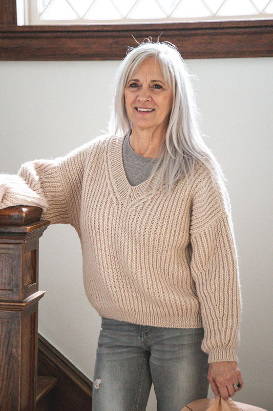 Knit Kit - The V-Neck Pullover