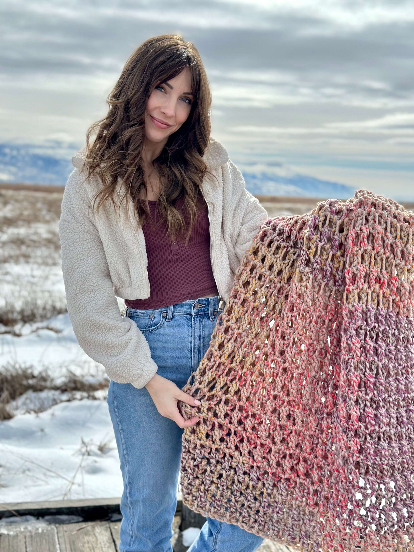 Crochet Kit - Mountain Sunrise Throw
