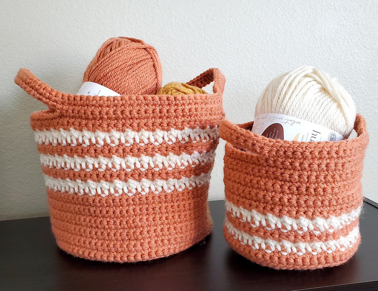 Crochet Kit - Cally Baskets Duo