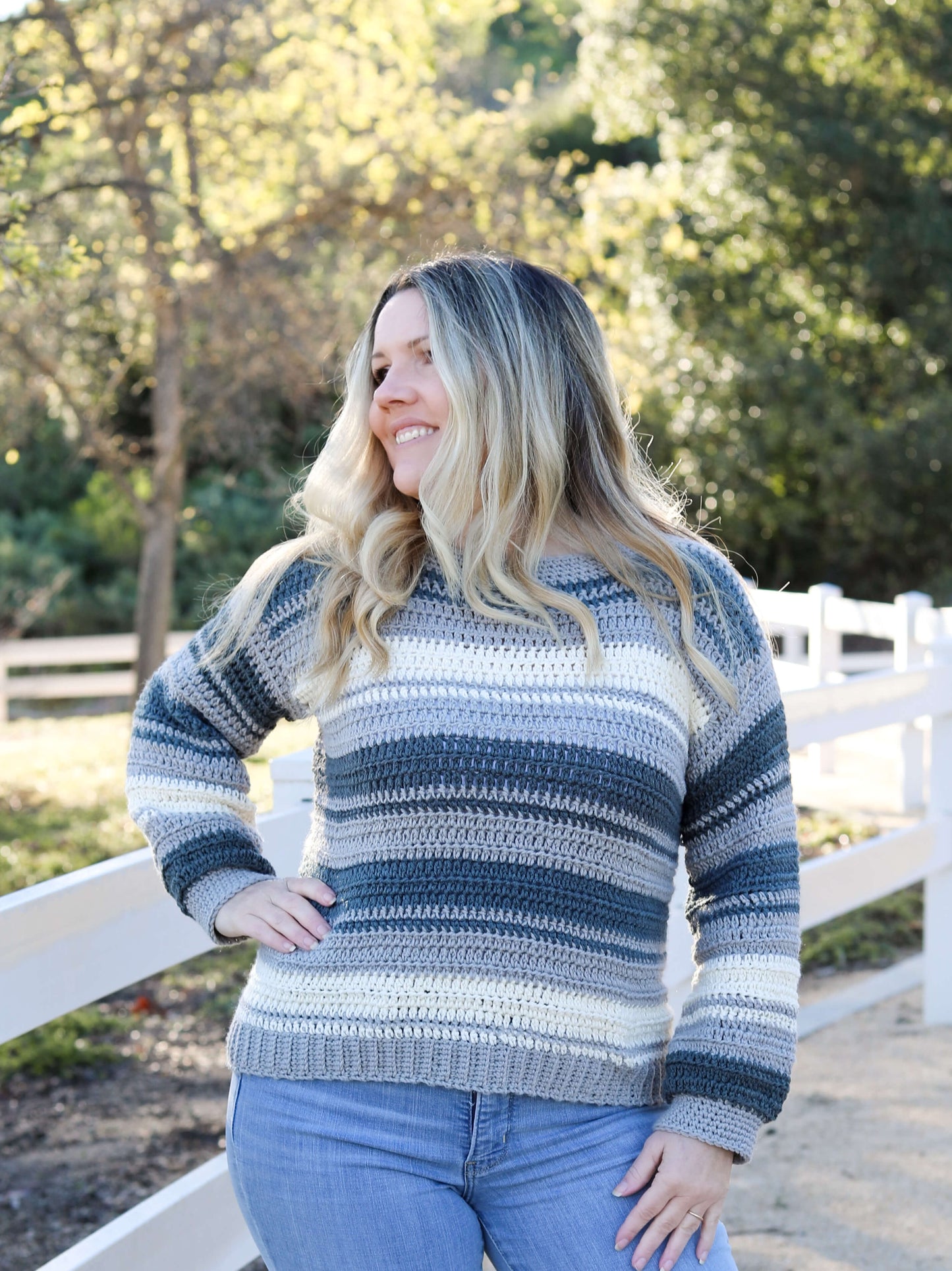 Crochet Kit - Seastripe Sweater