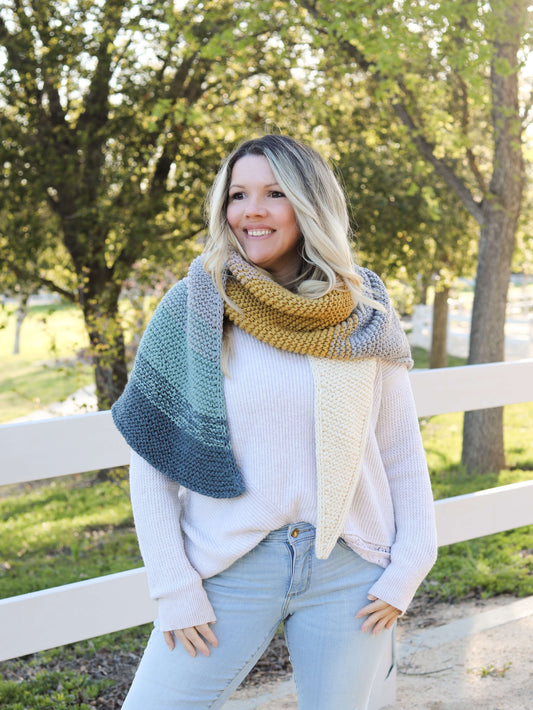 Knit Kit - Fade Into You Shawl