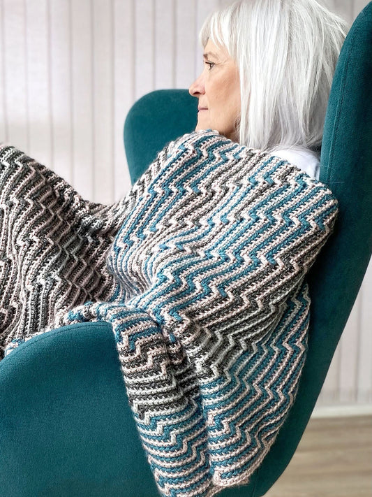 Crochet Kit - The Seasons Mosaic Throw