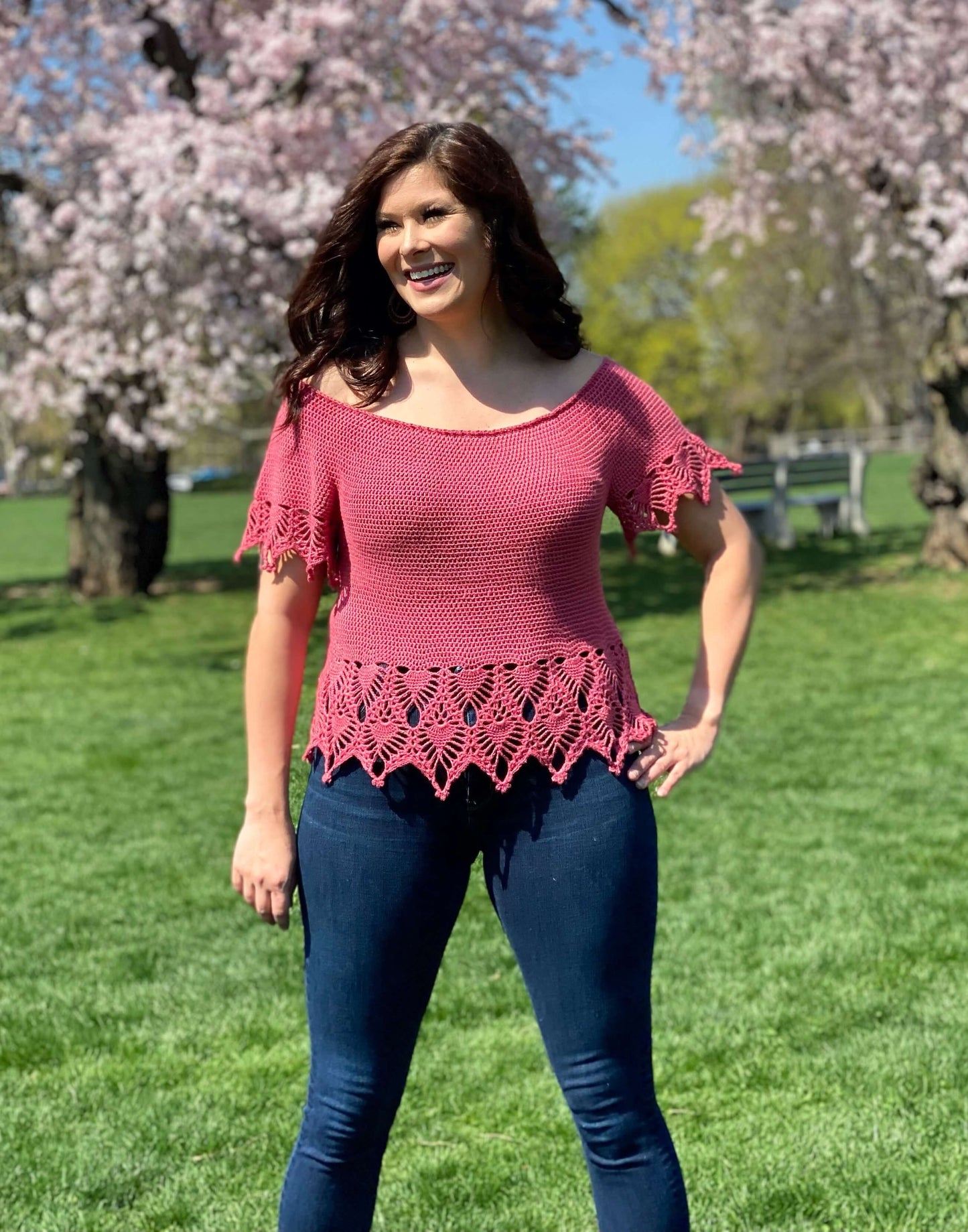 Crochet Kit - Tea Rose Top