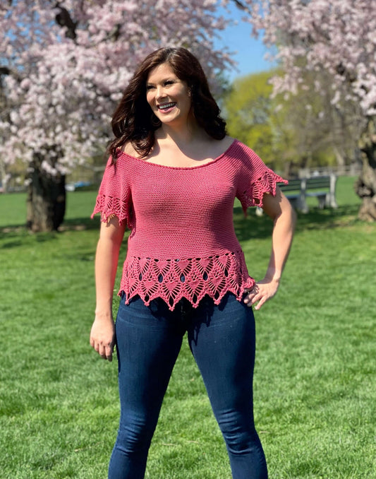 Crochet Kit - Tea Rose Top