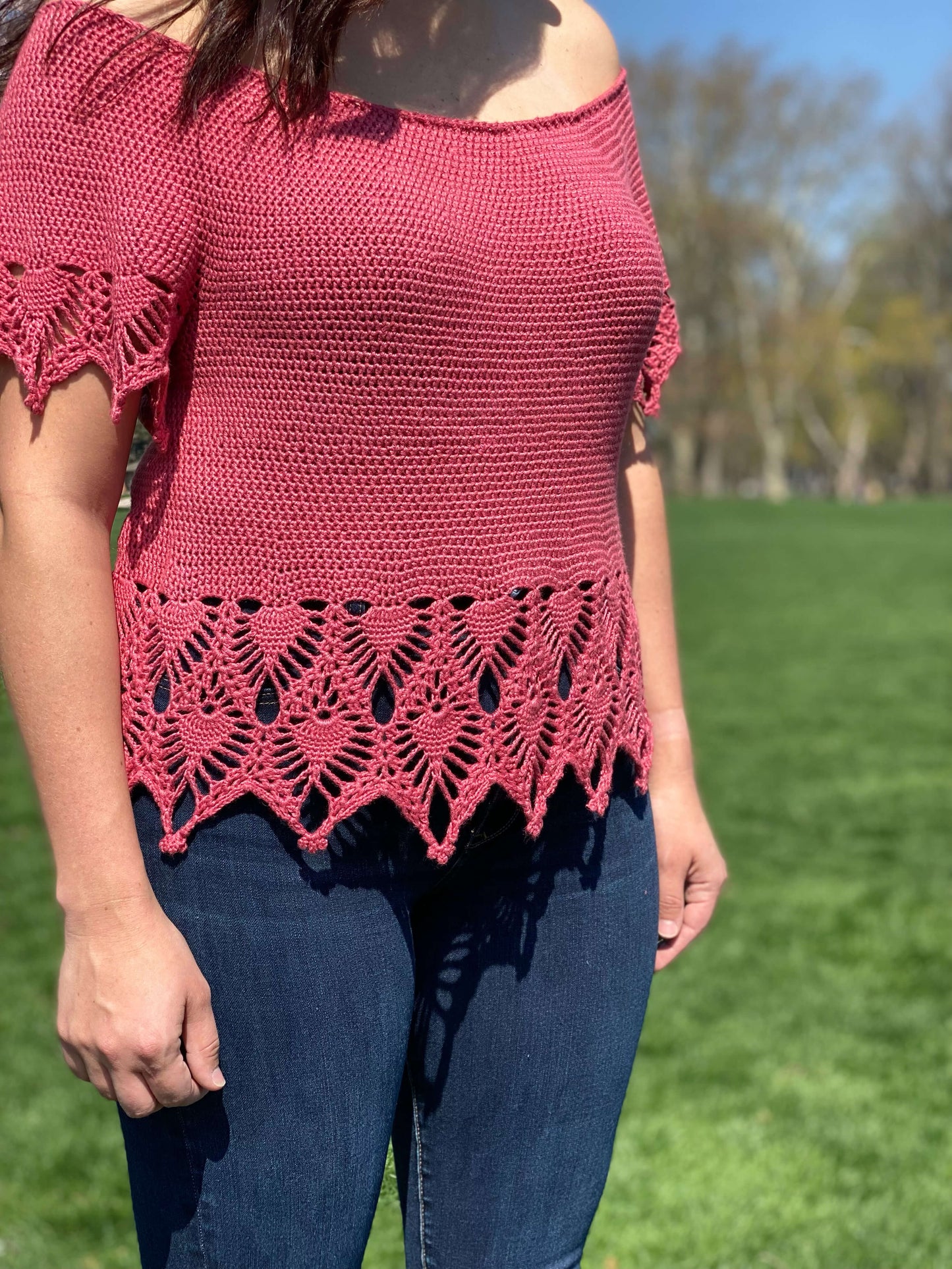 Crochet Kit - Tea Rose Top