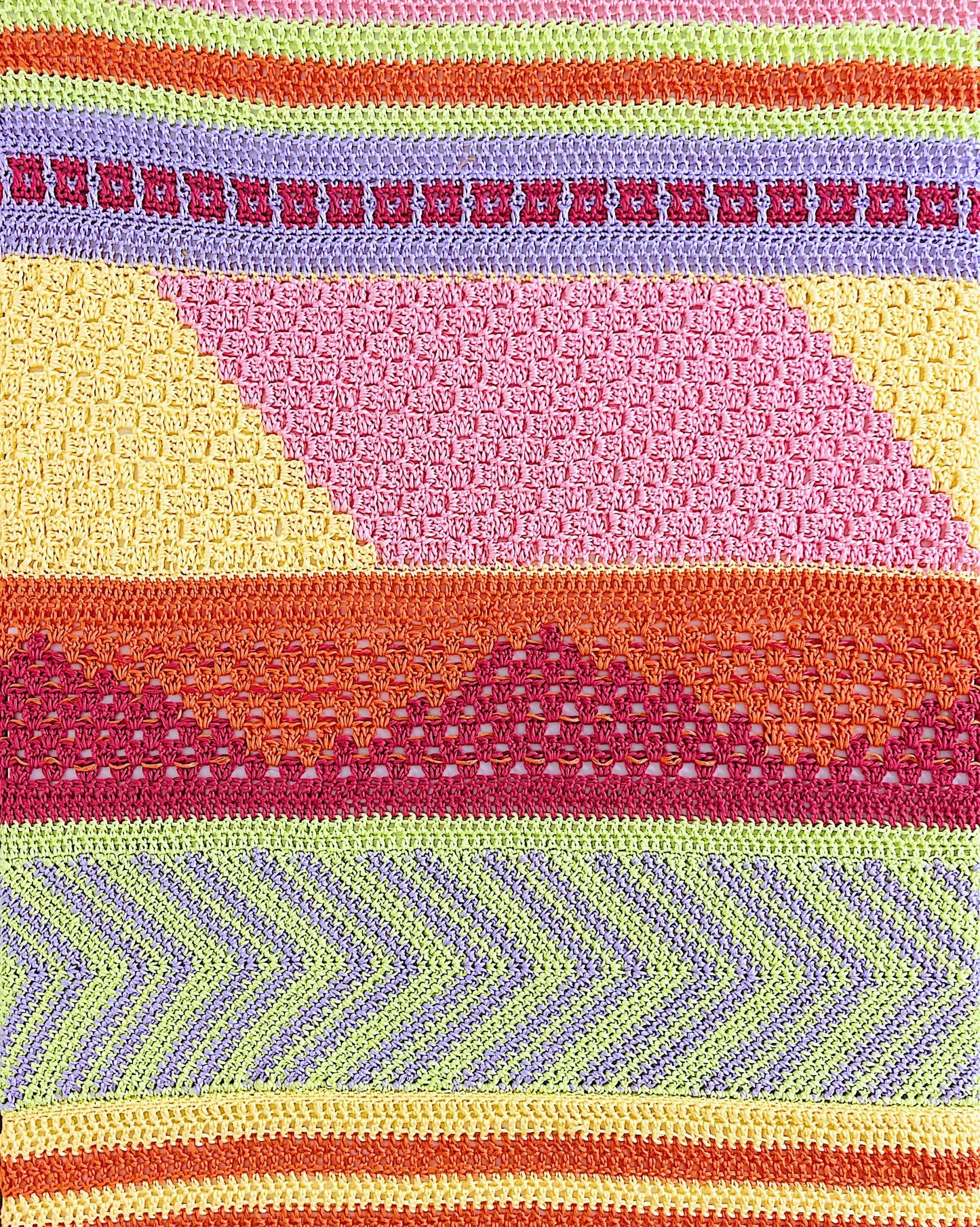 Crochet Kit - Summer Sherbet Sundae Throw