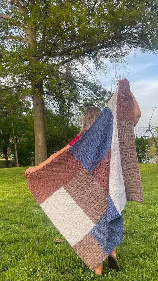 Crochet Kit - Geometry Throw
