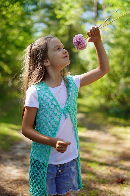 Crochet Kit - Diamond's In The Sky Cardigan - Child