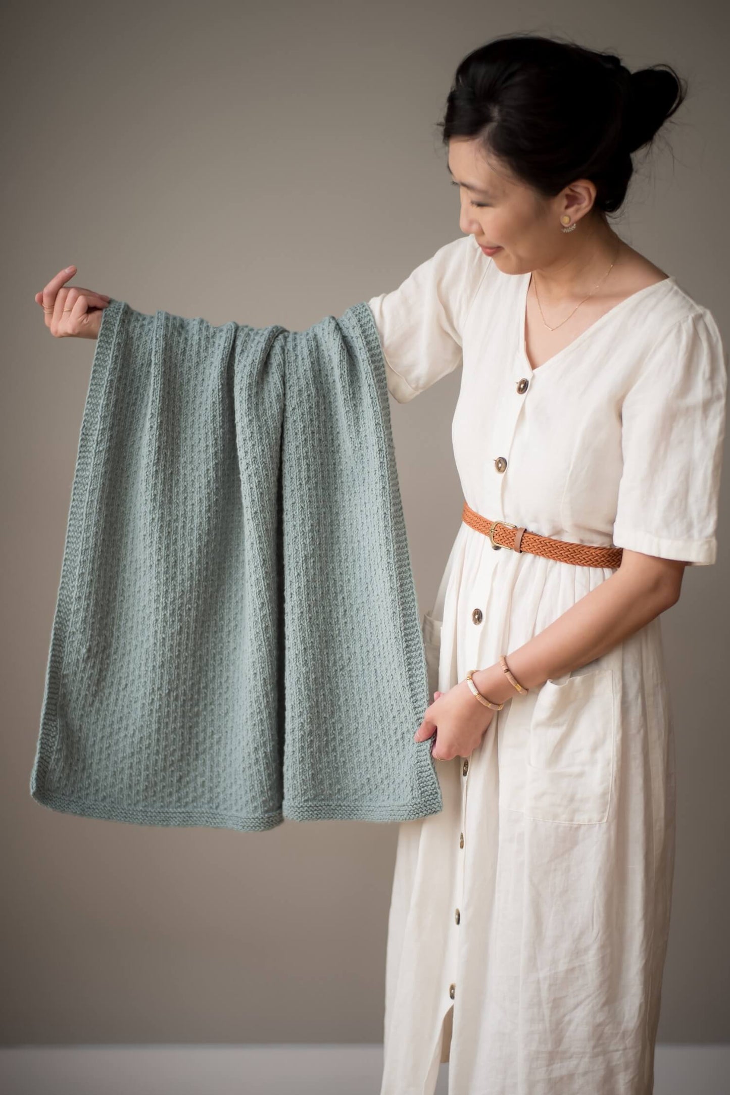 Knit Kit - Dotty Baby Blanket