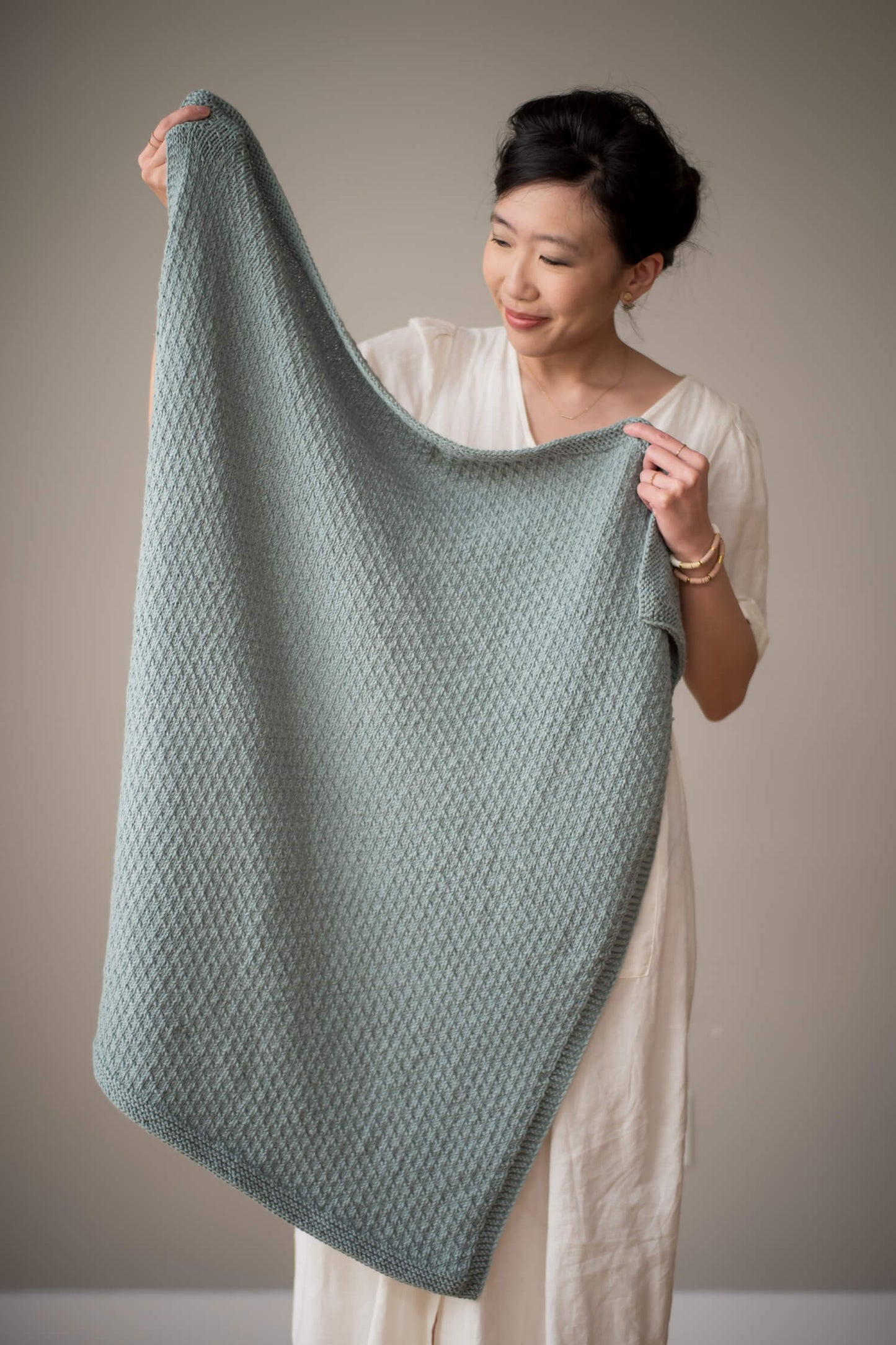 Knit Kit - Dotty Baby Blanket