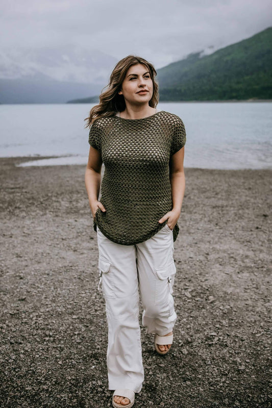 Crochet Kit - Summer Crochet Mesh Top