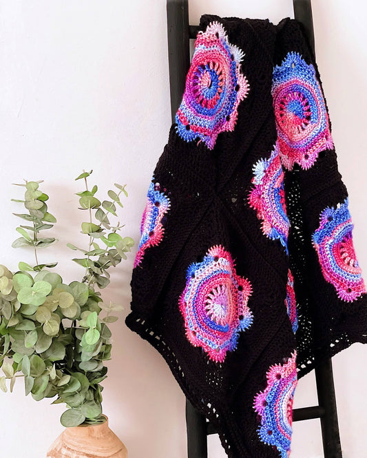 Crochet Kit - Midnight Garden Throw