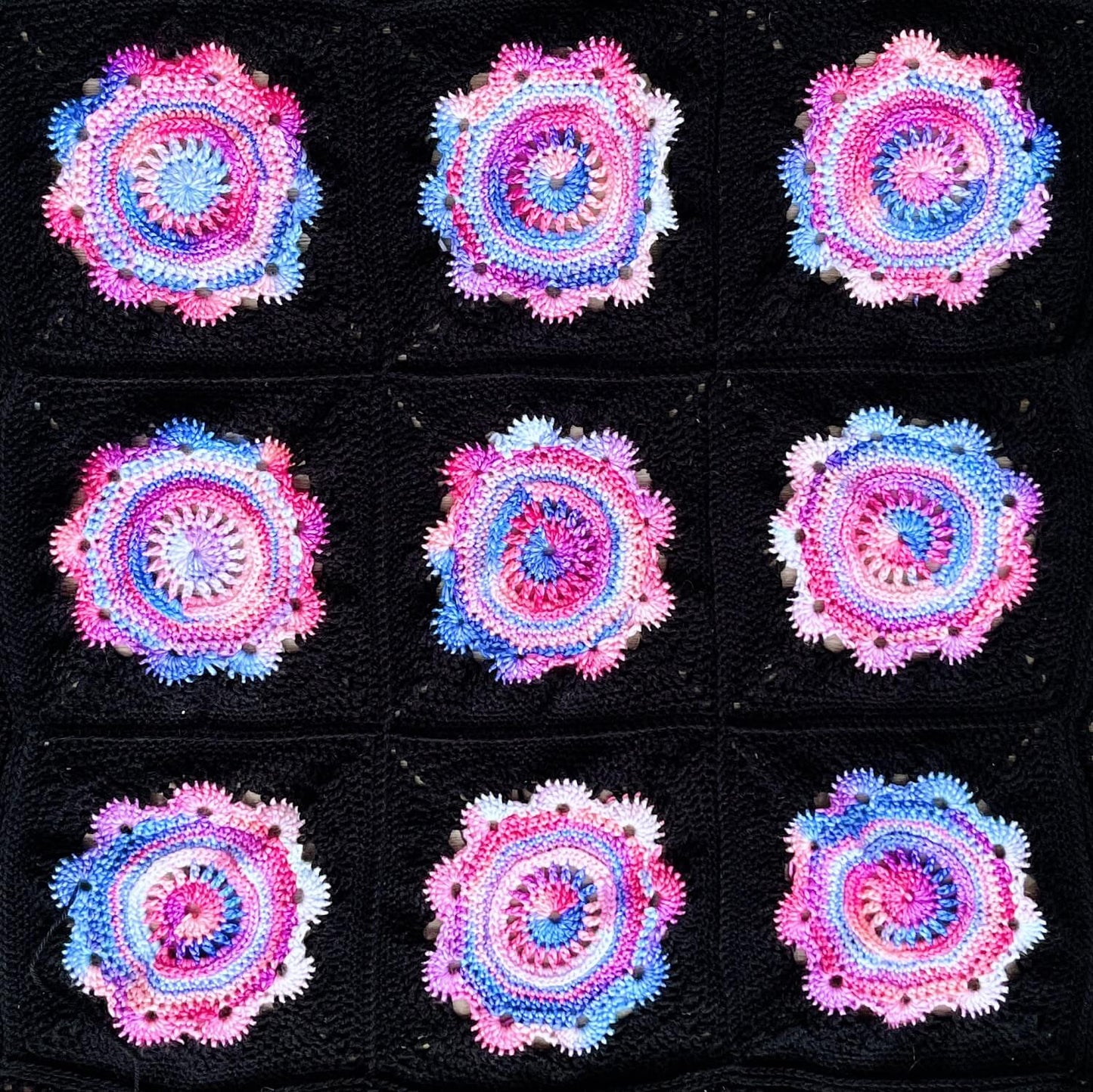 Crochet Kit - Midnight Garden Throw