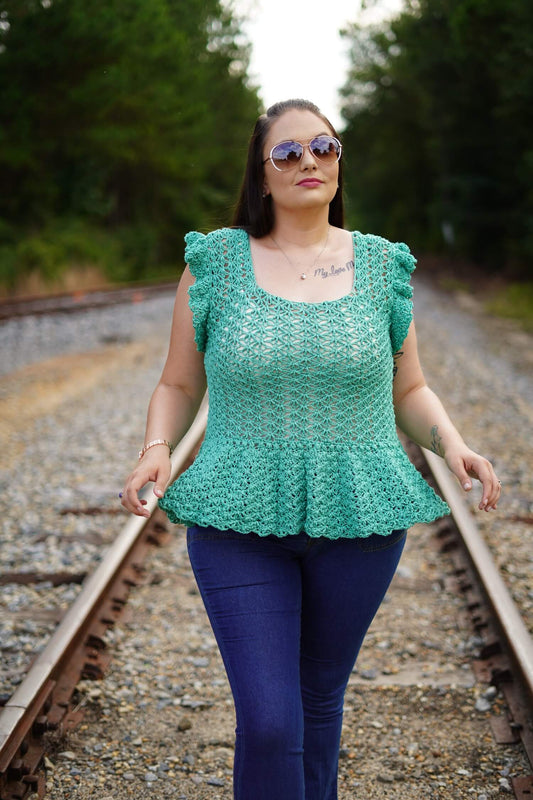 Crochet Kit - Cherry Blossom Peplum