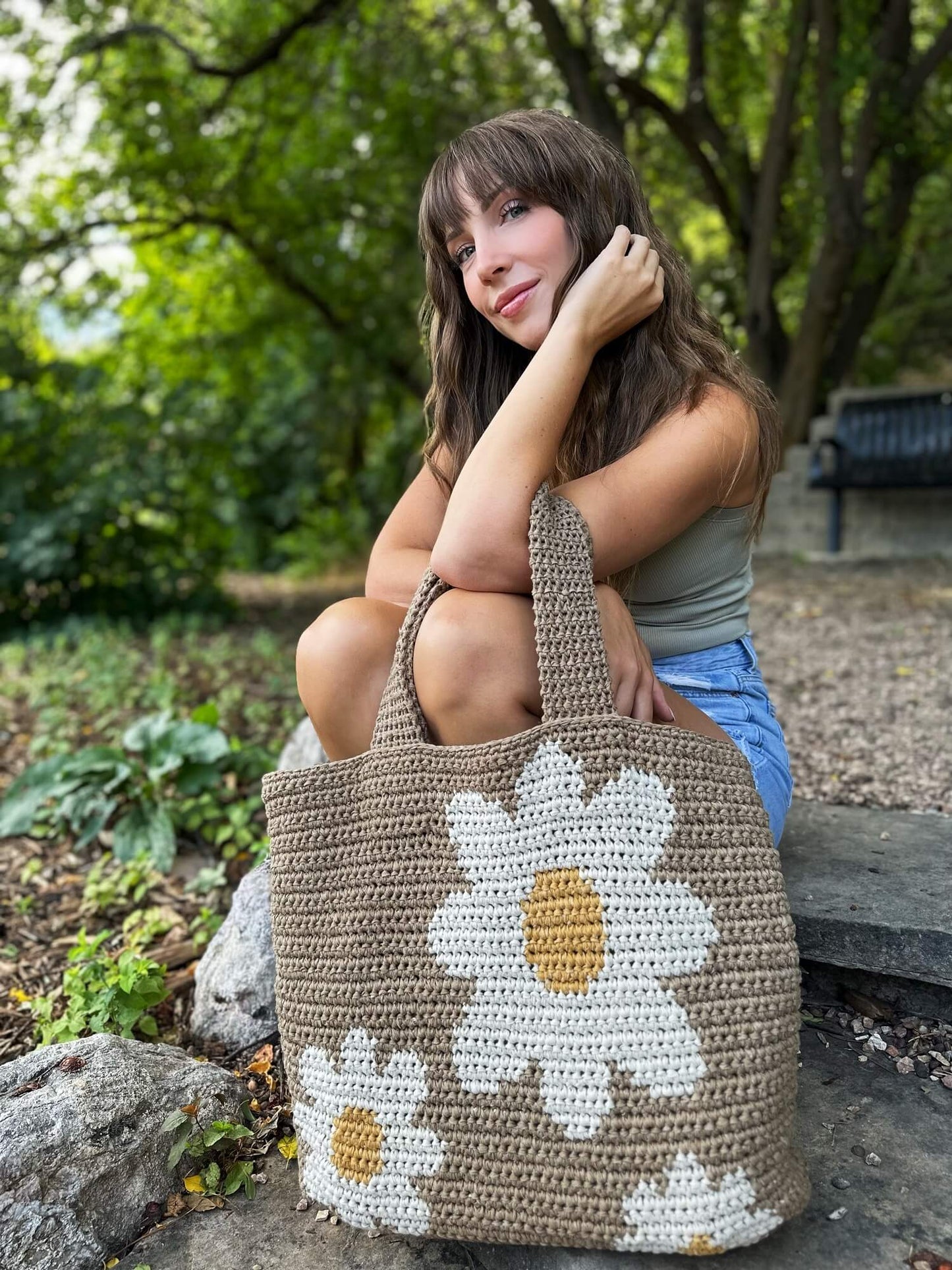 Crochet Kit - Daisy Day Tote