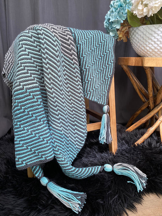 Knit Kit - The Knit Mosaic Throw