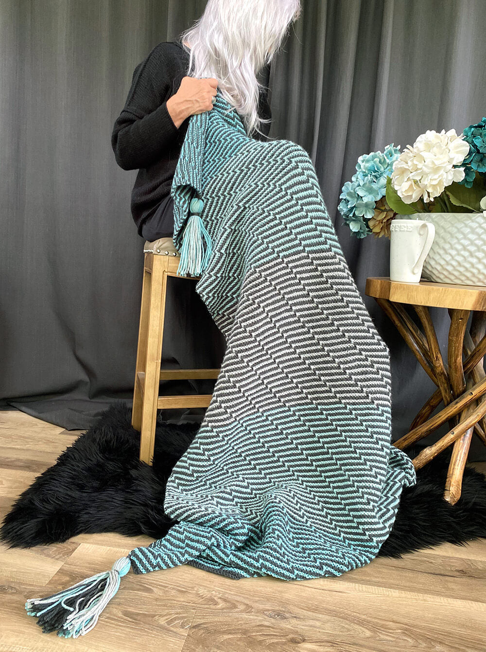 Knit Kit - The Knit Mosaic Throw