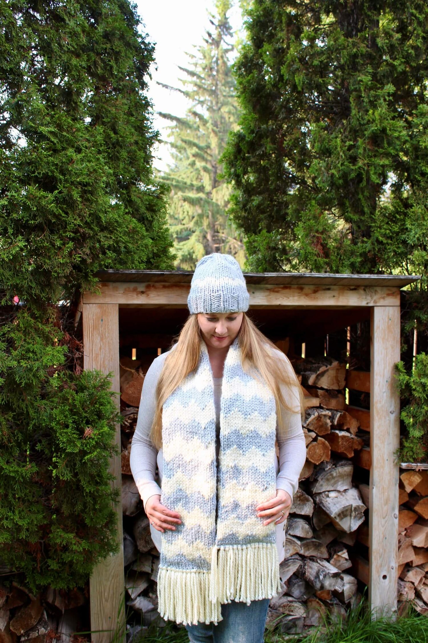 Knit Kit - First Frost Toque and Scarf Set