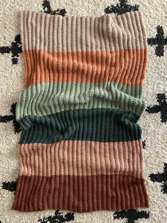Knit Kit - Cozy Color Block Blanket