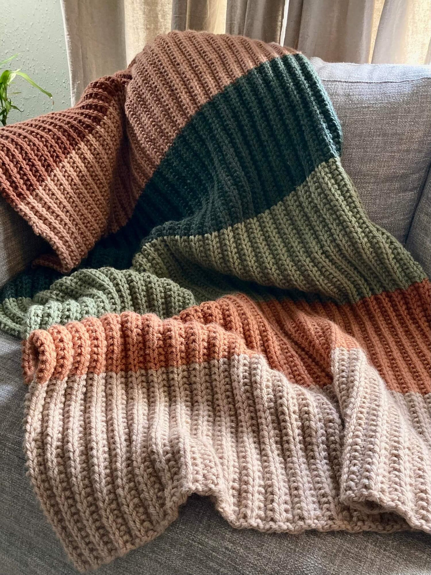 Knit Kit - Cozy Color Block Blanket