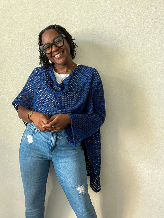 Crochet Kit - Half Wrap Fall Shawl
