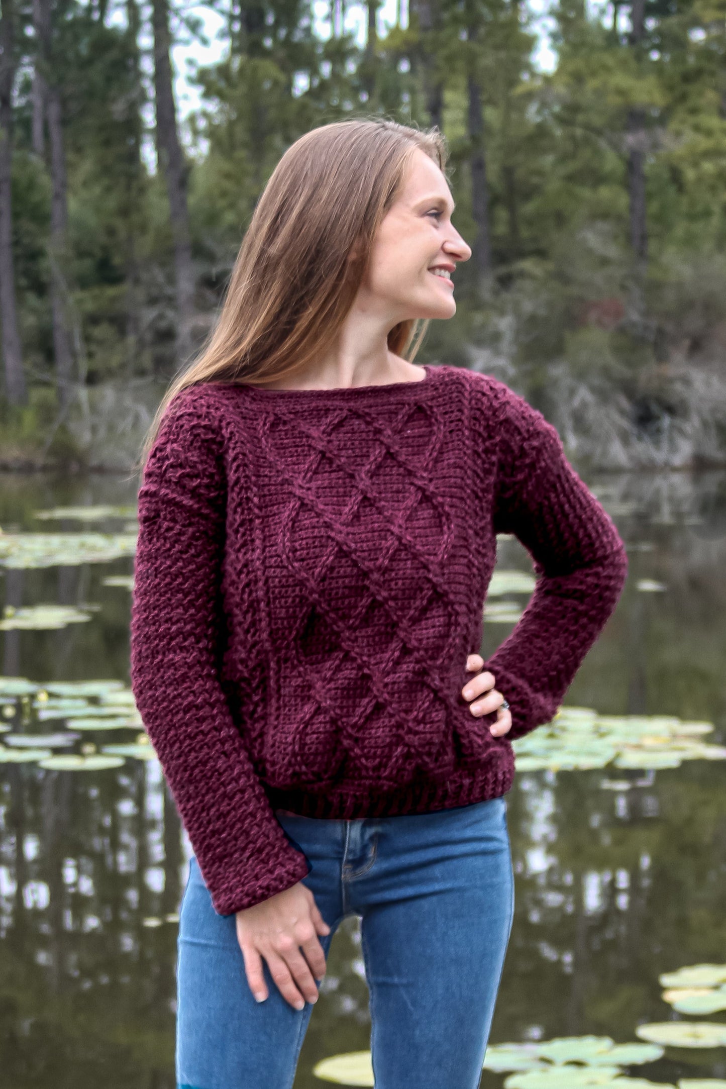 Crochet Kit - Cozy Cabled Sweater