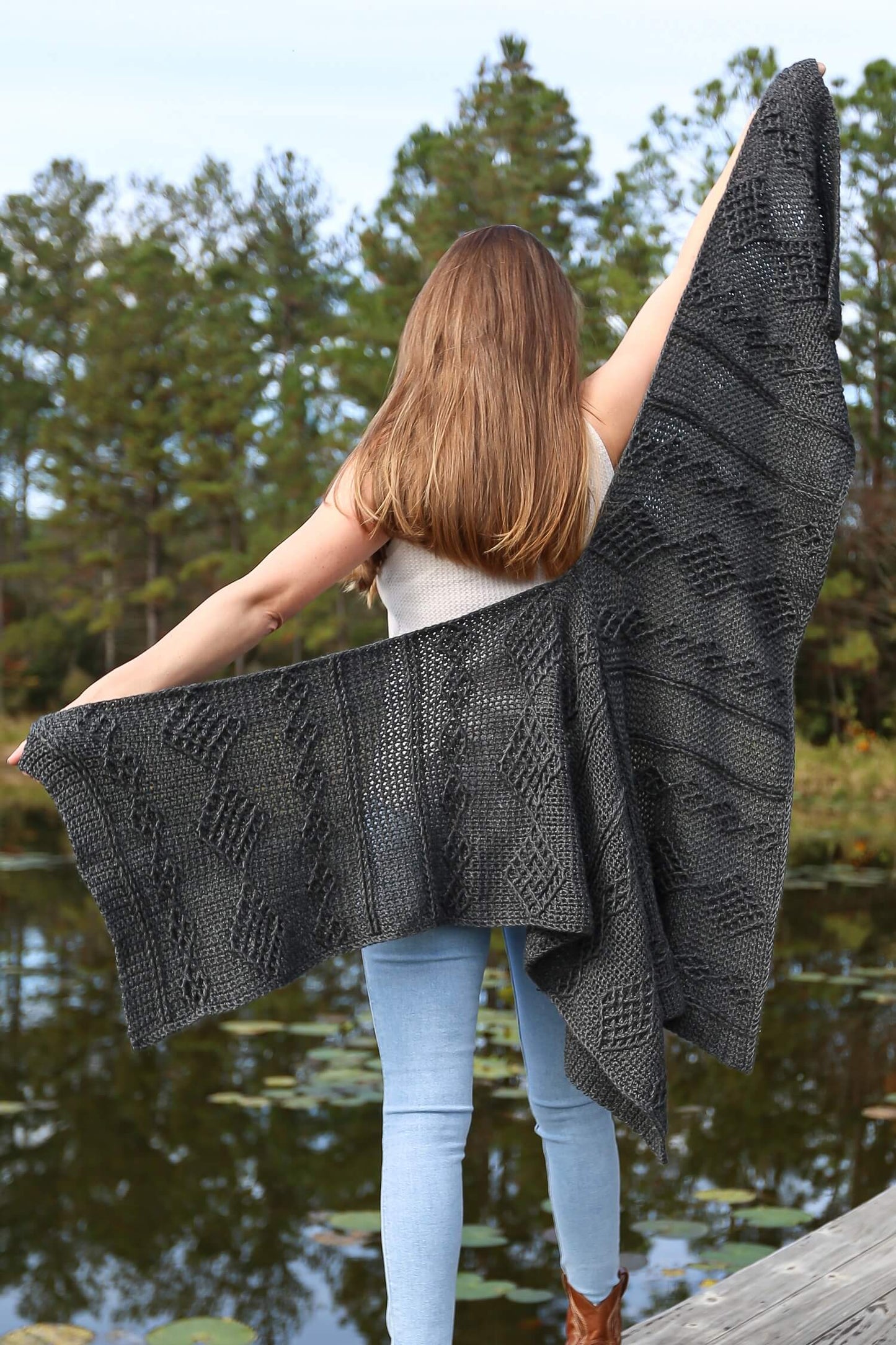 Crochet Kit - Western Split Wrap