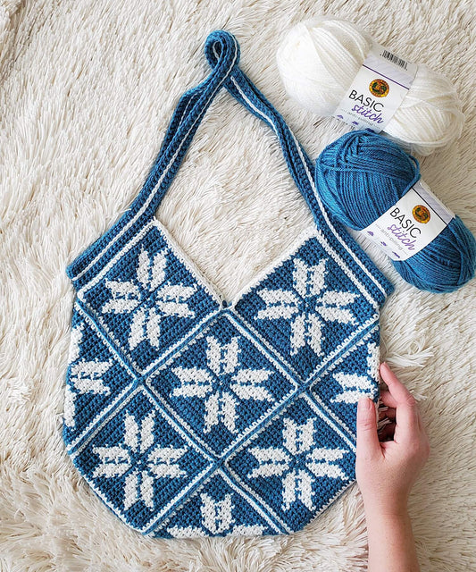Crochet Kit - Susie Snowflake Bag