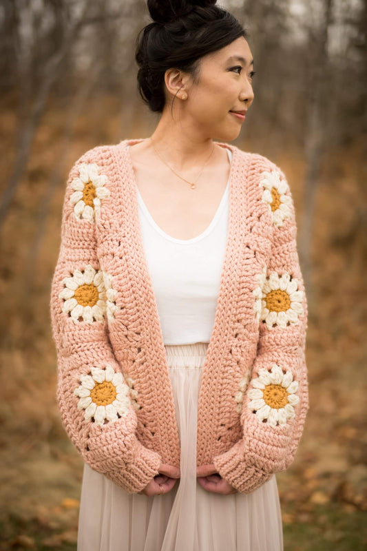 Crochet Kit - Cozy Days Daisy Cardigan