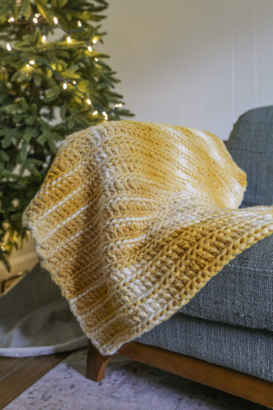 Crochet Kit - Bulky Braided Blanket