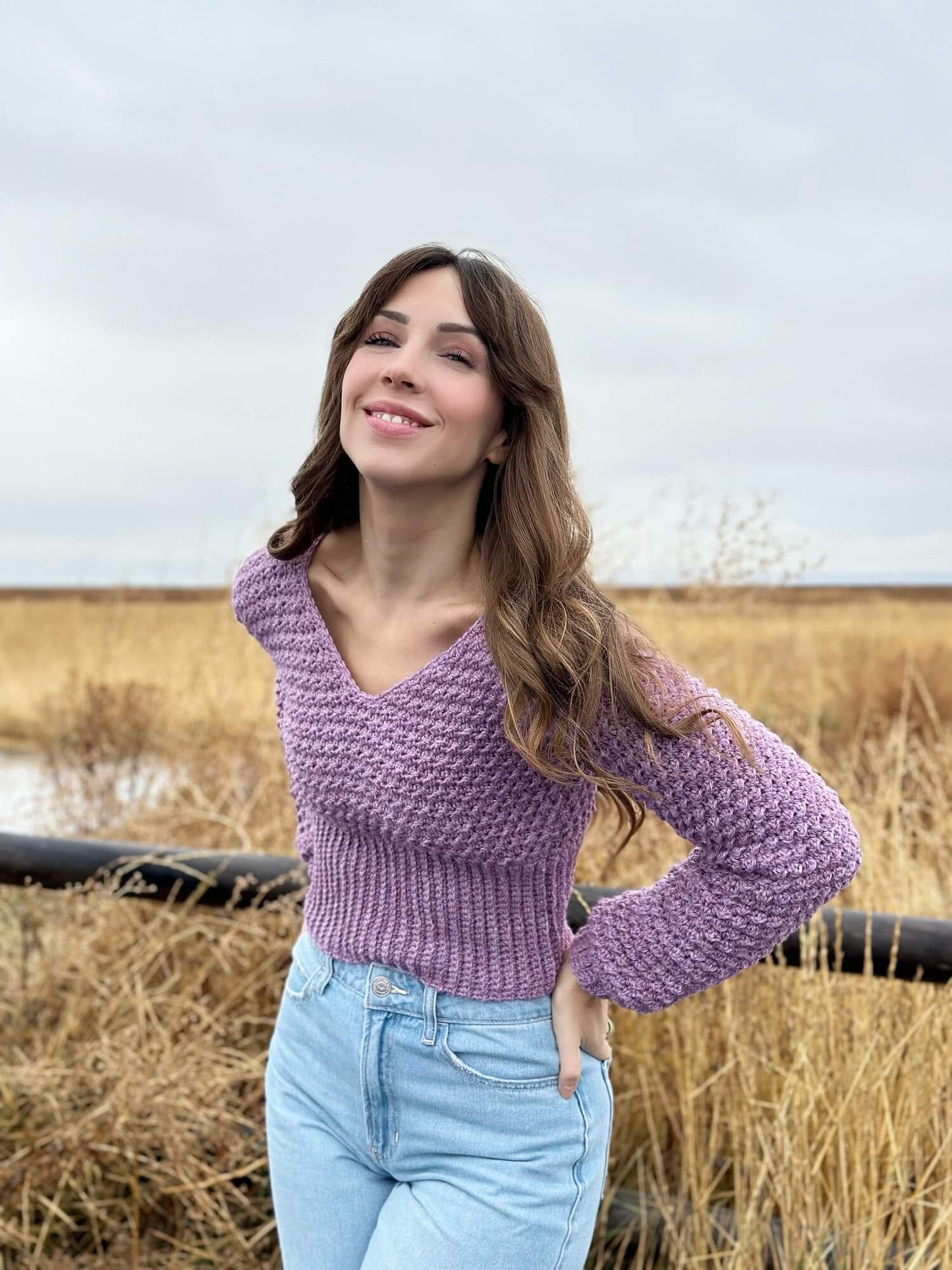 Crochet Kit - The Wisteria Sweater