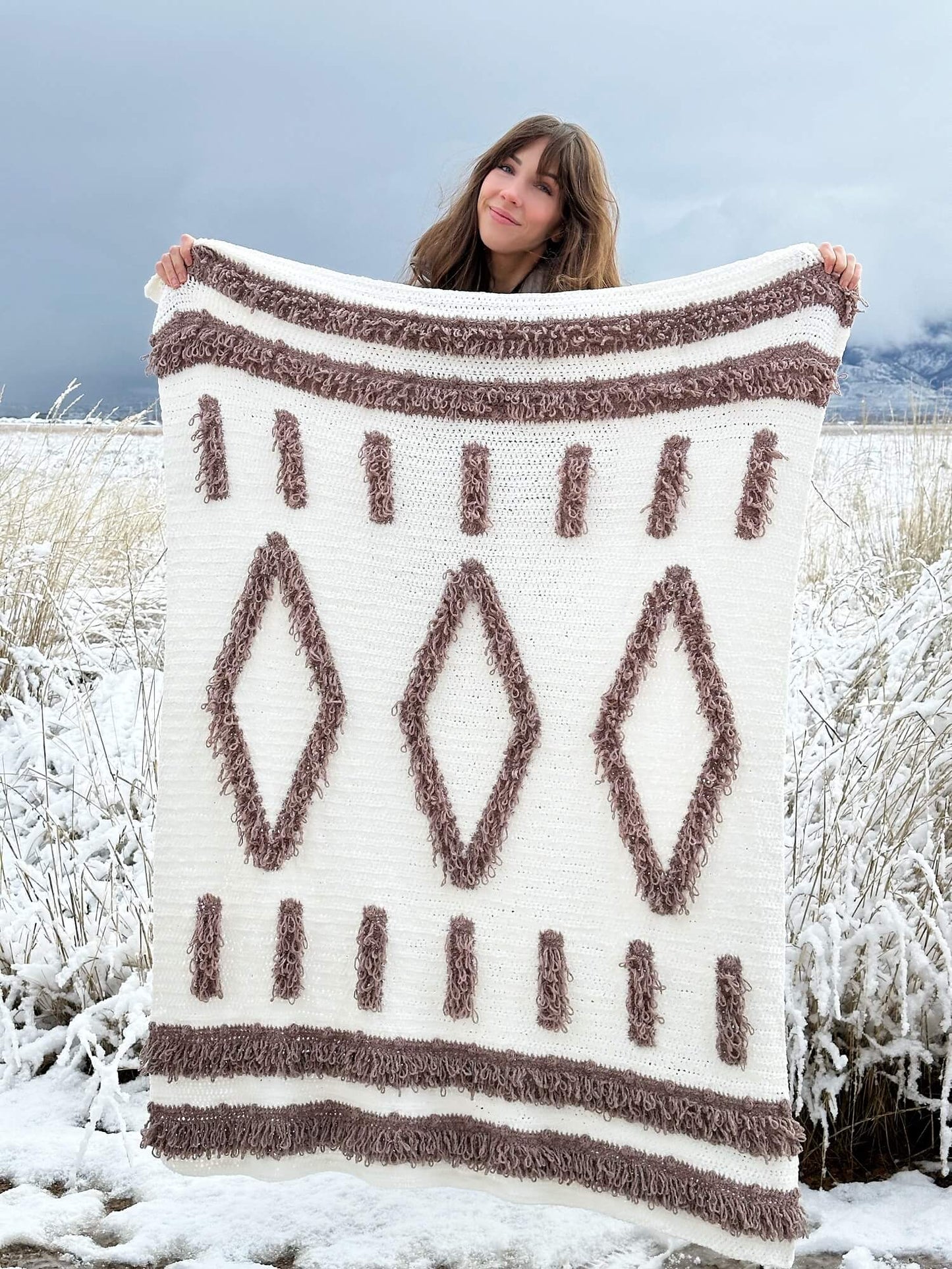 Crochet Kit - Arctic Jewel Throw