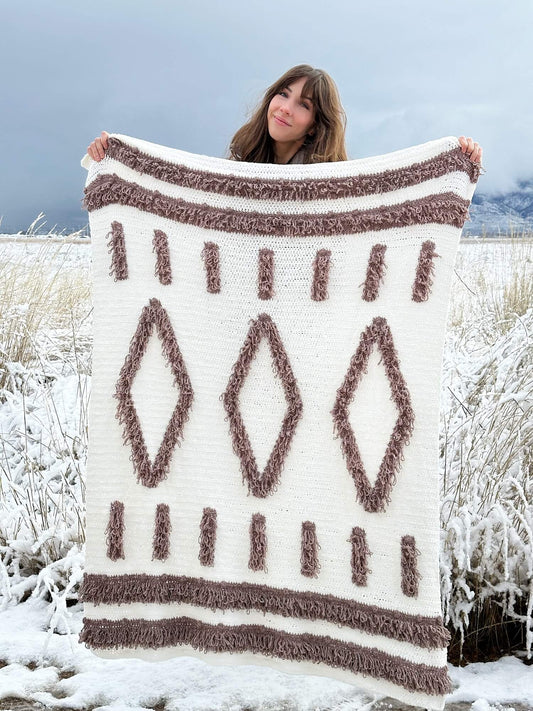 Crochet Kit - Arctic Jewel Throw