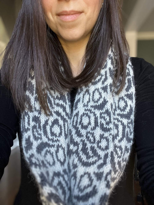 Knit Kit - Snow Leopard Cowl