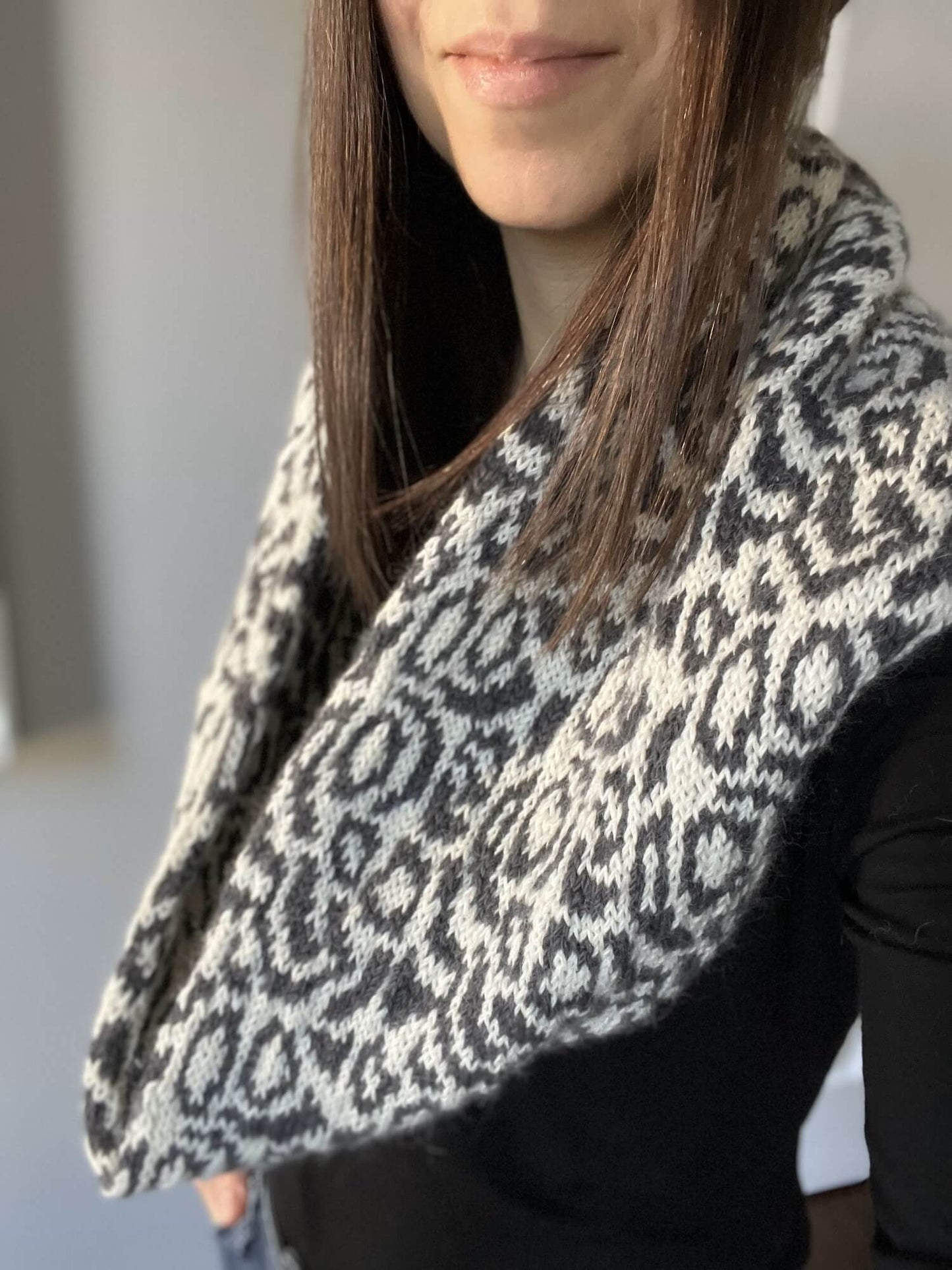 Knit Kit - Snow Leopard Cowl