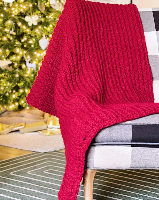 Crochet Kit - Basic Brioche Blanket