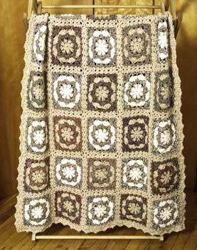Circle in a Square Throw Pattern (Crochet)