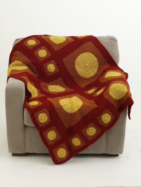 Circles To Squares Afghan Pattern (Crochet)