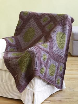Circles To Squares Afghan Pattern (Crochet)